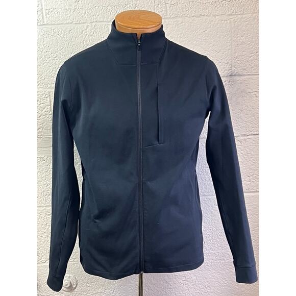 Lululemon Men's SZ M/L Sojourn Jacket Black TRNV Stretch Quality Activewear